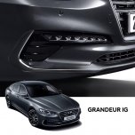 [TUIX] Hyundai Grandeur IG - TUIX Dark Chrome Front Molding