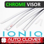 [AUTO CLOVER] Hyundai Ioniq - Chrome Door Visor Set (D671)
