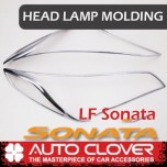 [AUTO CLOVER] Hyundai LF Sonata - Head Lamp Chrome Molding (D806)