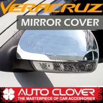 [AUTO CLOVER] Hyundai Veracruz - Side Mirror Chrome Molding Set (A798) - LED Type