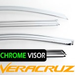 [KYUNG DONG] Hyundai Veracruz - Chrome Window Visor Set (K-680)