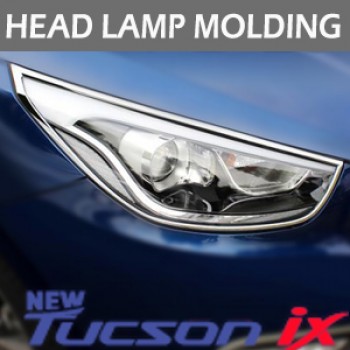 [KYOUNG DONG] Hyundai New Tucson iX / ix35 - Head Lamp Chrome Molding Set (K-968)