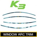 [KUMCHANG] KIA K3 - Stainless Window Trim Arc Molding