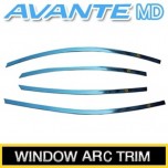 [KUMCHANG] Hyundai Avante MD - Stainless Window Trim Arc Molding