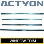 [KUMCHANG] SsangYong Actyon - Stainless Window Trim Molding Set