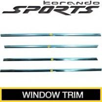 [KUMCHANG] SsangYong Korando Sports - Real Stainless Steel Window Trim Molding