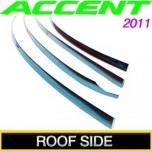 Боковой молдинг крыши (нерж.сталь) - Hyundai New Accent (KUMCHANG)