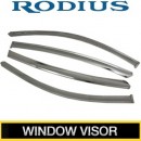 [KUMCHANG] SsangYong Rodius - Real Stainless Steel Window Visor Set