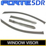 [KUMCHANG] KIA Forte Koup - Real Stainless Steel Window Visor Set