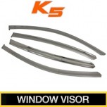 [KUMCHANG] KIA K5 - Real Stainless Steel Window Visor Set