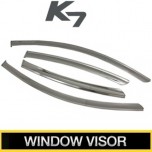 [KUMCHANG] KIA K7 / The New K7 - Real Stainless Steel Window Visor Set