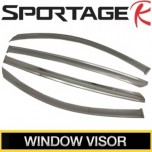 [KUMCHANG] KIA Sportage R - Real Stainless Steel Window Visor Set