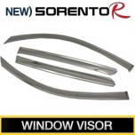 [KUMCHANG] KIA Sorento R - Real Stainless Steel Window Visor Set