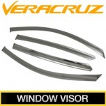 [KUMCHANG] Hyundai Veracruz - Real Stainless Steel Window Visor Set