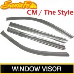 [KUMCHANG] Hyundai Santa Fe CM / The Style - Real Stainless Steel Window Visor Set