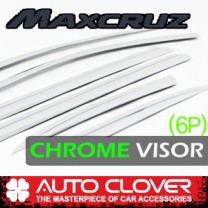 Дефлекторы боковых окон C528 (ХРОМ) - Hyundai MaxCruz (AUTO CLOVER)