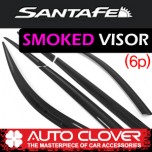 [AUTO CLOVER] Hyundai Santa Fe DM - Smoked Door Visor Set (A144)
