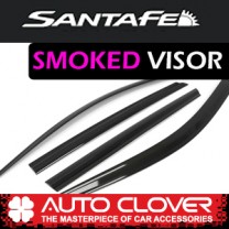 Дефлекторы боковых окон A145 (SMOKED) - Hyundai Santa Fe DM (AUTO CLOVER)