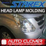 Молдинг передних фонарей B677 (ХРОМ) - Hyundai Grand Starex (AUTO CLOVER)
