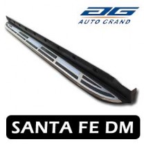 Боковые подножки LED - Hyundai Santa Fe DM (AUTO GRAND)