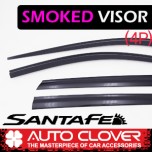 [AUTO CLOVER] Hyundai Santa Fe The Prime - Smoked Door Visor Set (D064)