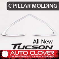 [AUTO CLOVER] Hyundai Tucson TL - C Pillar Chrome Molding Set (B935)
