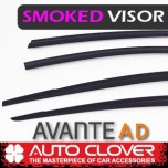 Дефлекторы боковых окон D073 (SMOKED) - Hyundai Avante AD (AUTO CLOVER)