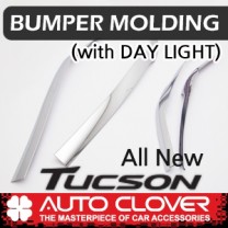 Молдинг бампера C706 (ХРОМ) - Hyundai Tucson TL (AUTO CLOVER)
