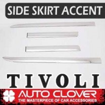 [AUTO CLOVER] SsangYong Tivoli - Side Skirt Accent Chrome Molding Set (C245)
