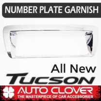 [AUTO CLOVER] Hyundai Tucson TL​ - Number Plate Chrome Molding Set (C799)