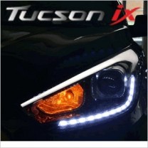 LED-модули ДХО и поворотов 2-Way с иллюминацией - Hyundai New Tucson iX (EXLED)