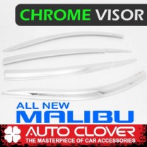 Дефлекторы боковых окон D678 (ХРОМ) - Chevrolet All New Malibu (AUTO CLOVER)