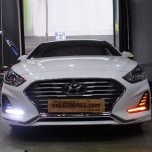 LED-модули ДХО Power LED Upgrade 2-Way (P-8 COB / секв.) - Hyundai Sonata New Rise (EXLED)