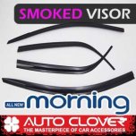 Дефлекторы боковых окон D761 (SMOKED) - KIA All New Morning 2017 (AUTO CLOVER)
