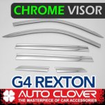 [AUTO CLOVER] SsangYong G4 Rexton - Chrome Door Visor Set (D708)