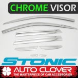 [AUTO CLOVER] KIA Stonic - Chrome Door Visor Set (D713)