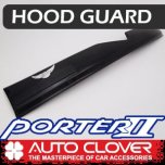 [AUTO CLOVER] Hyundai Porter II - Emblem Hood Guard Black Molding (D580)
