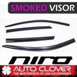 [AUTO CLOVER] KIA Niro - Smoked Door Visor Set (B463)