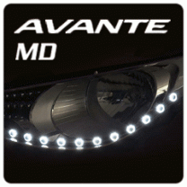 LED-модули ресничек фар UFO-405 - Hyundai Avante MD (XLOOK)