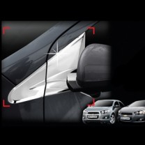 [AUTO CLOVER] Chevrolet Aveo Sedan / Hatchback - Mirror Bracket Chrome Molding Set (B432)