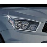 [AUTO CLOVER] SsangYong Korando Sports - Head Lamp Chrome Garnish Set (D811)