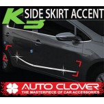 [AUTO CLOVER] KIA K3 - Side Skirt Accent Chrome Molding Set (B763)