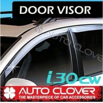 [AUTO CLOVER] Hyundai i30CW - Chrome Door Visor Set (A467)