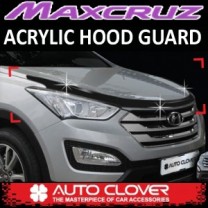 [AUTO CLOVER] Hyundai MaxCruz - Acrylic Hood Guard Molding Set (B112)