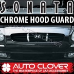 [AUTO CLOVER] Hyundai EF Sonata - Hood Guard Chrome Molding (B511)