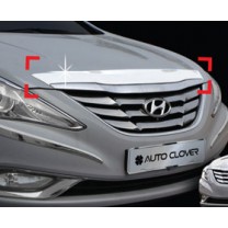 [AUTO CLOVER] Hyundai YF Sonata - Hood Guard Chrome Molding (B519)
