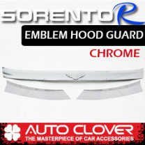 [AUTO CLOVER] KIA Sorento R​ - Emblem Hood Guard Chrome Molding (D503)