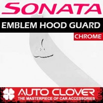 [AUTO CLOVER] Hyundai YF Sonata - Emblem Hood Guard Chrome Molding (D506)