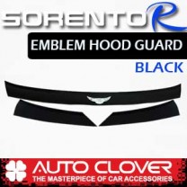[AUTO CLOVER] KIA Sorento R​ - Emblem Hood Guard Black Molding (D544)