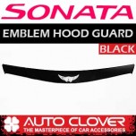 [AUTO CLOVER] Hyundai YF Sonata - Emblem Hood Guard Black Molding (D552)